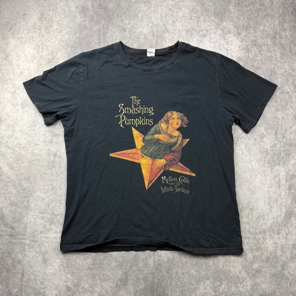 Smashing Pumpkins Mellon Collie and the Infinite Sadness Black Graphic Tee Large